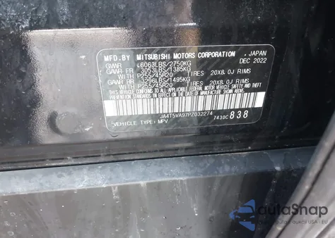 2023 Mitsubishi Outlander Phev Sel S-Awc z USA, uszkodzony, nr VIN JA4T5VA97PZ032274